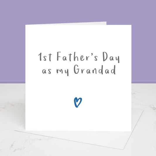 First Father's Day Card For Grandad