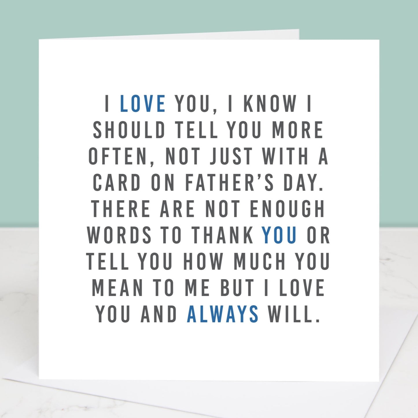 Always Father's Day greetings card
