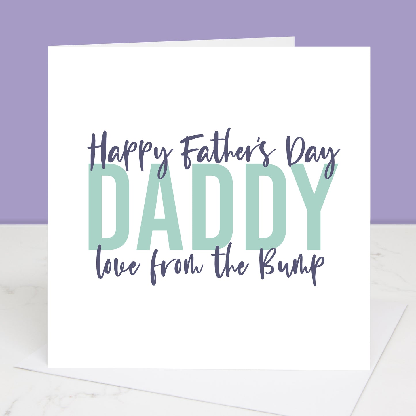 From the bump Father's Day card