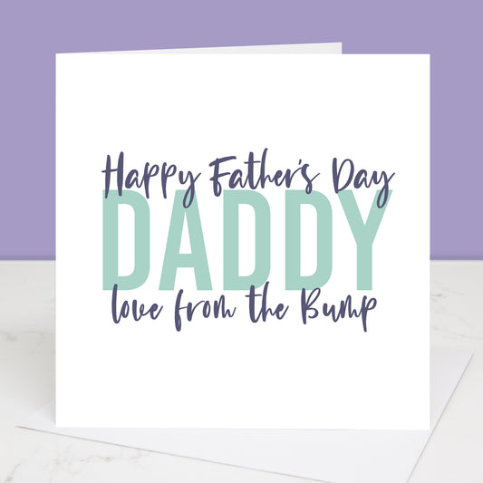 From the bump Father's Day card