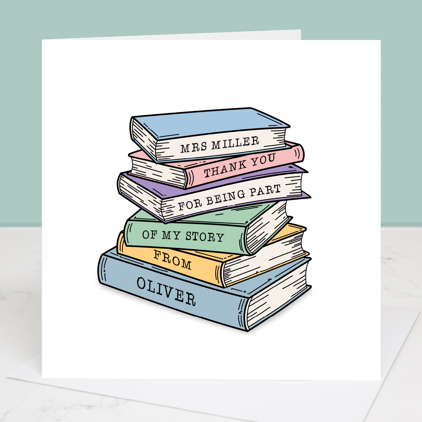 Part of My Story Teacher Thank You Card