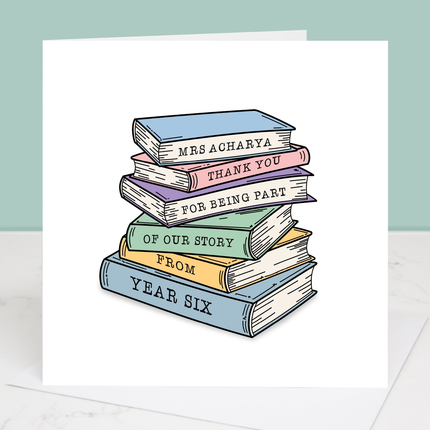 Part of My Story Teacher Thank You Card
