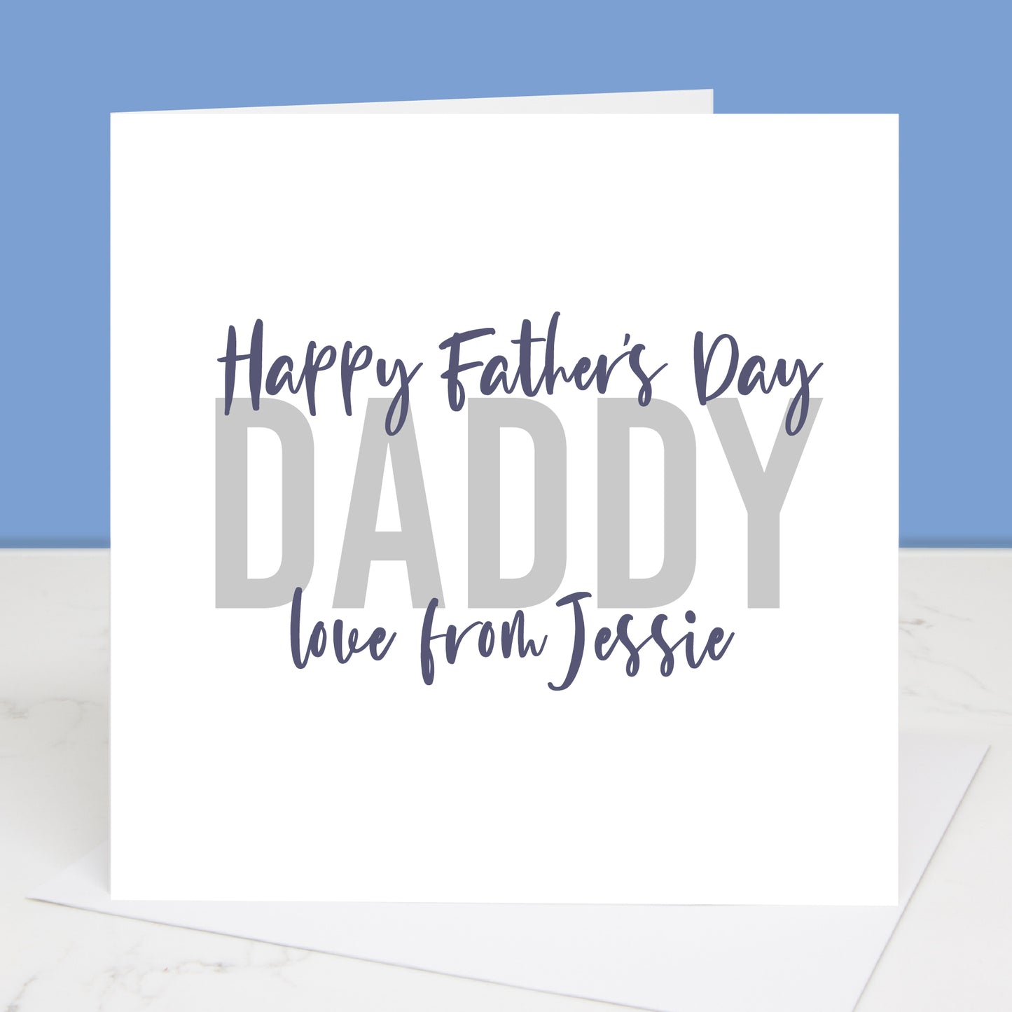 Personalised Love To Daddy Father's Day Card