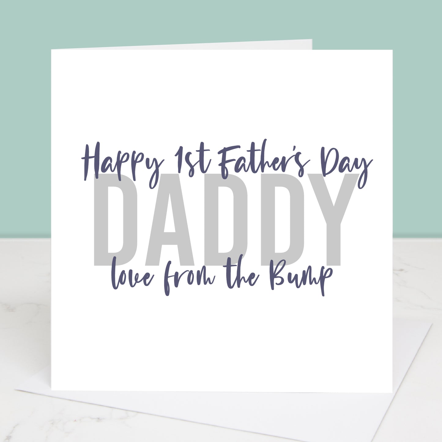 Daddy's  First Father's Day Personalised Father's Day Card