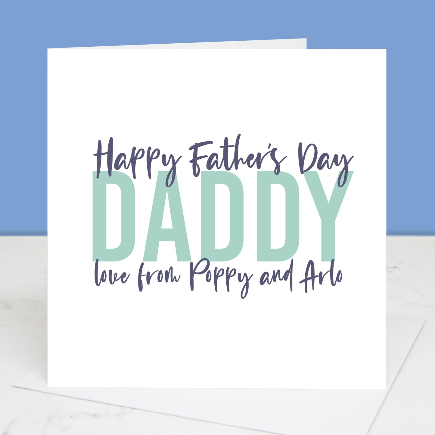 Personalised Love To Daddy Father's Day Card