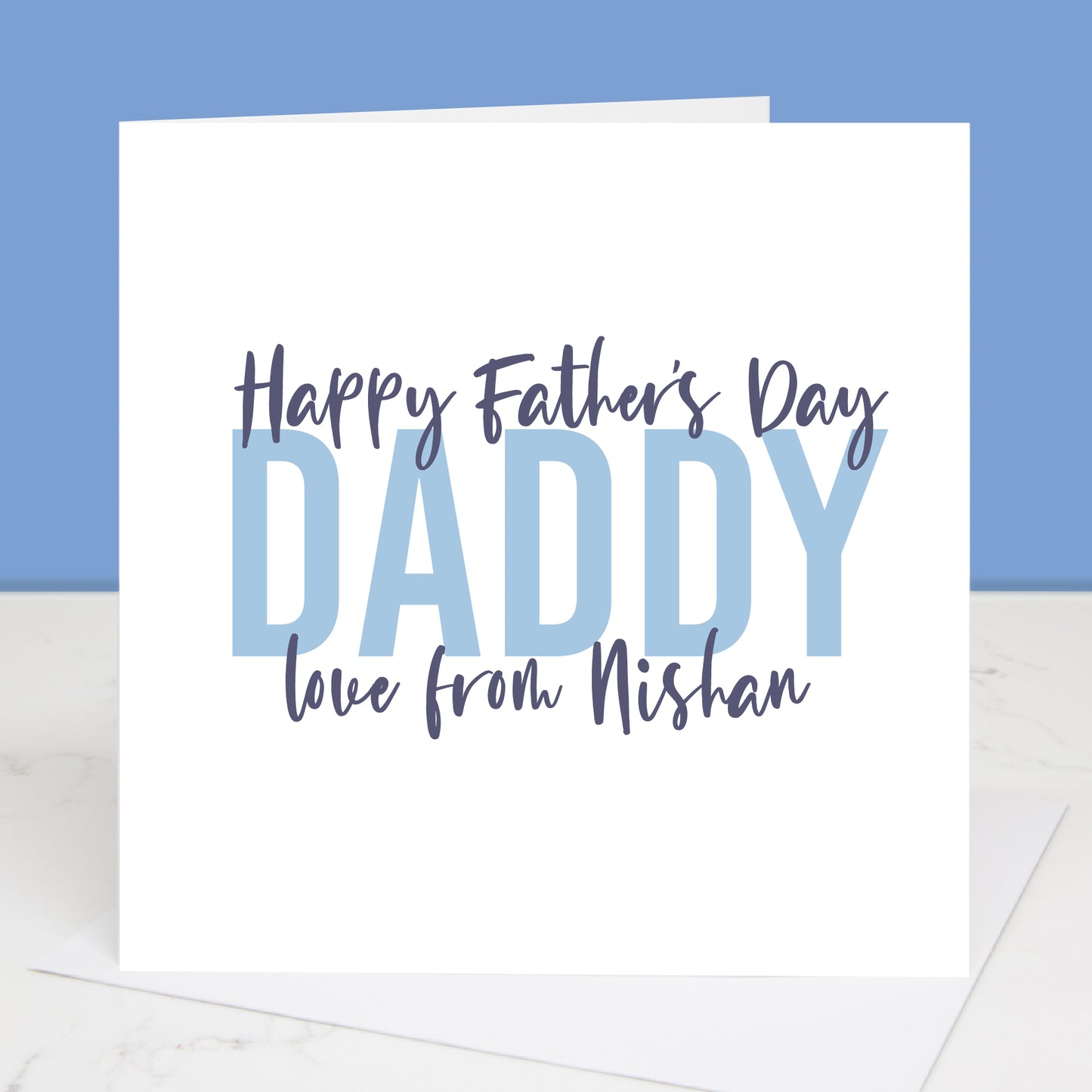 Personalised Love To Daddy Father's Day Card