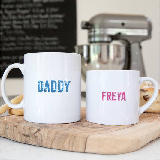 Me and Daddy Matching Mug Set