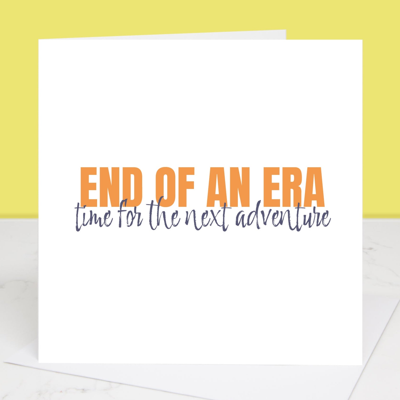 End of an era greetings card