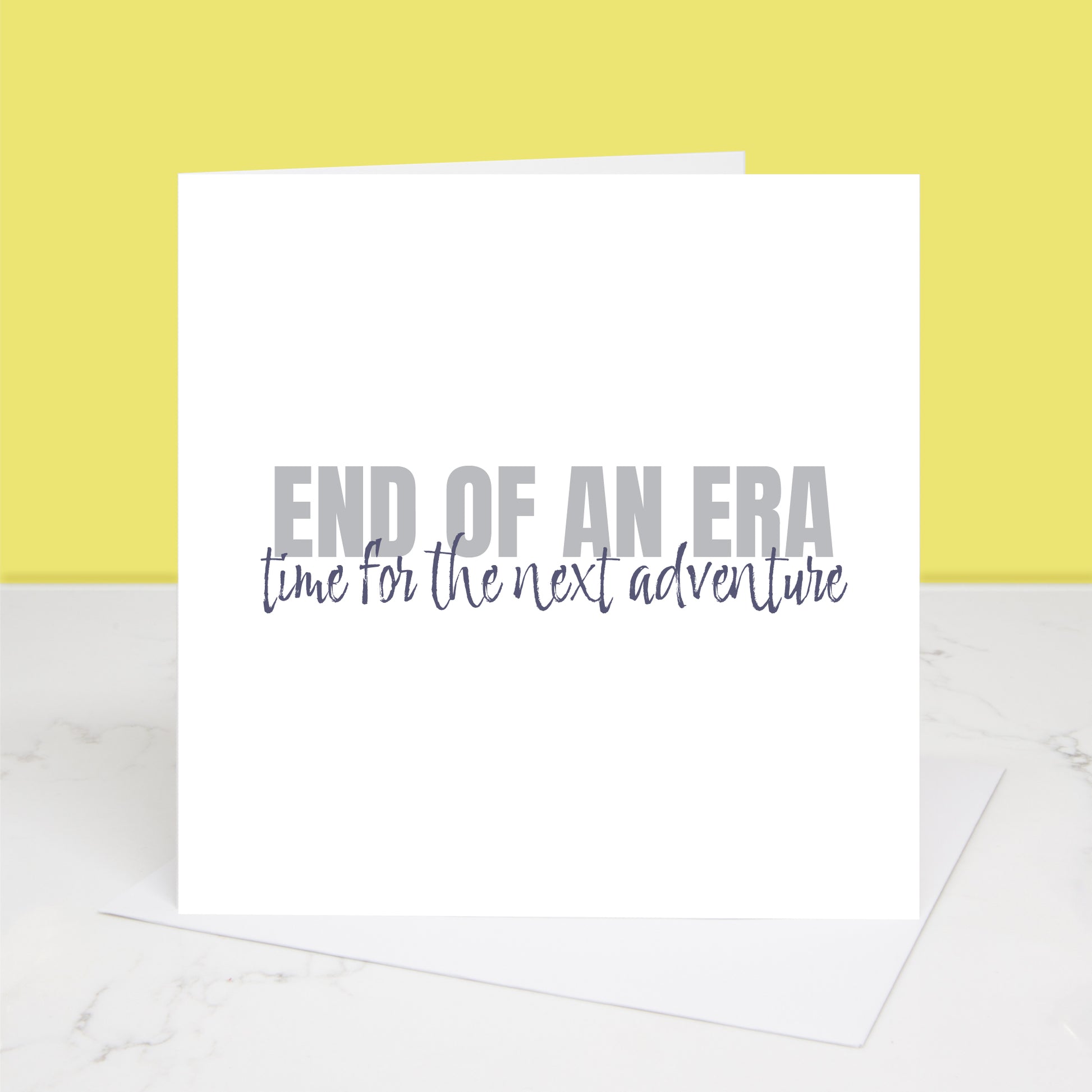 End of an era greetings card