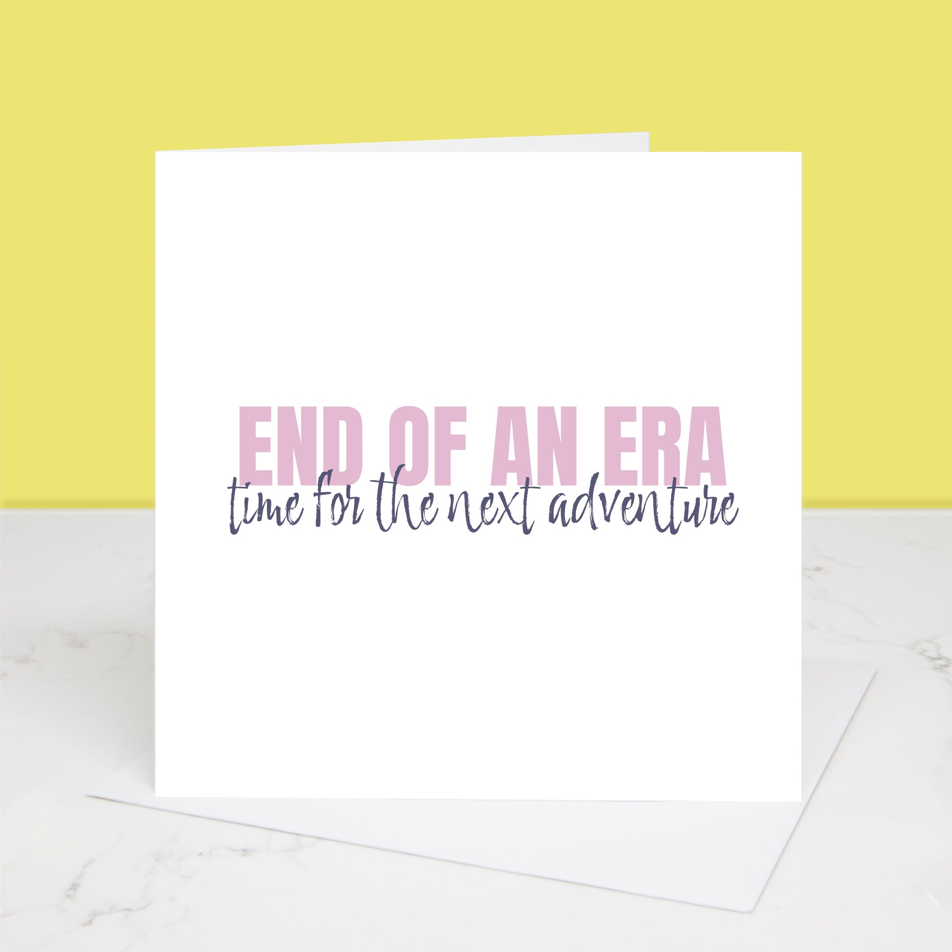 End of an era greetings card