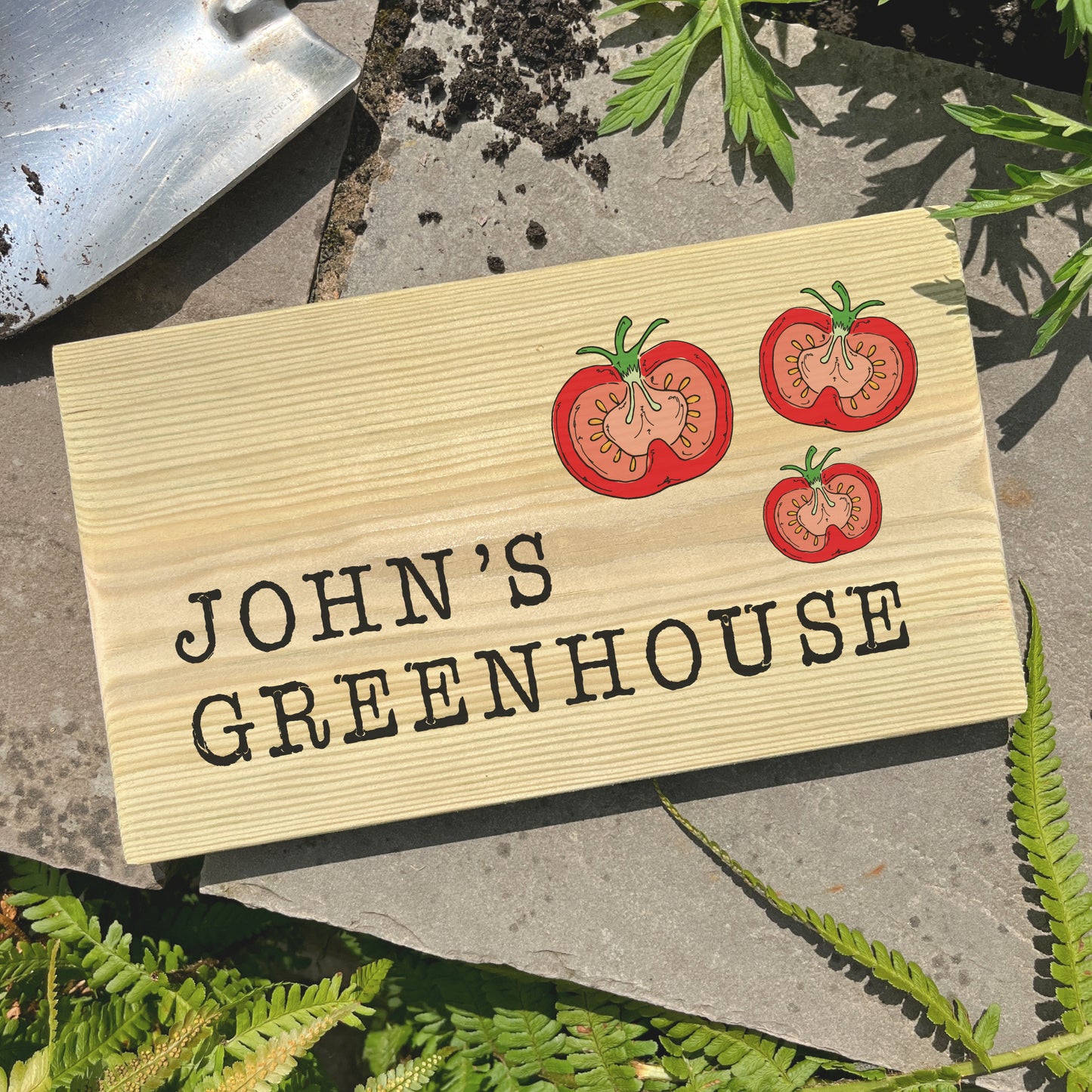 Personalised Wooden Greenhouse Sign