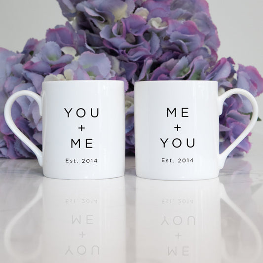 You and me mugs All images and designs © Slice of Pie Designs