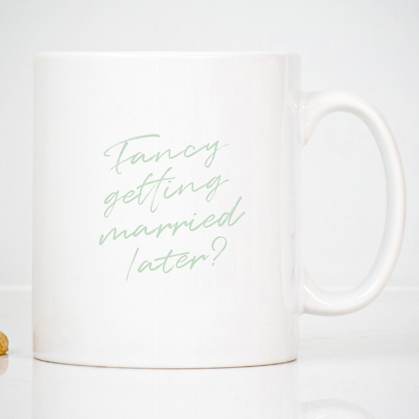 Fancy Getting Married Later Personalised Script Wedding Card