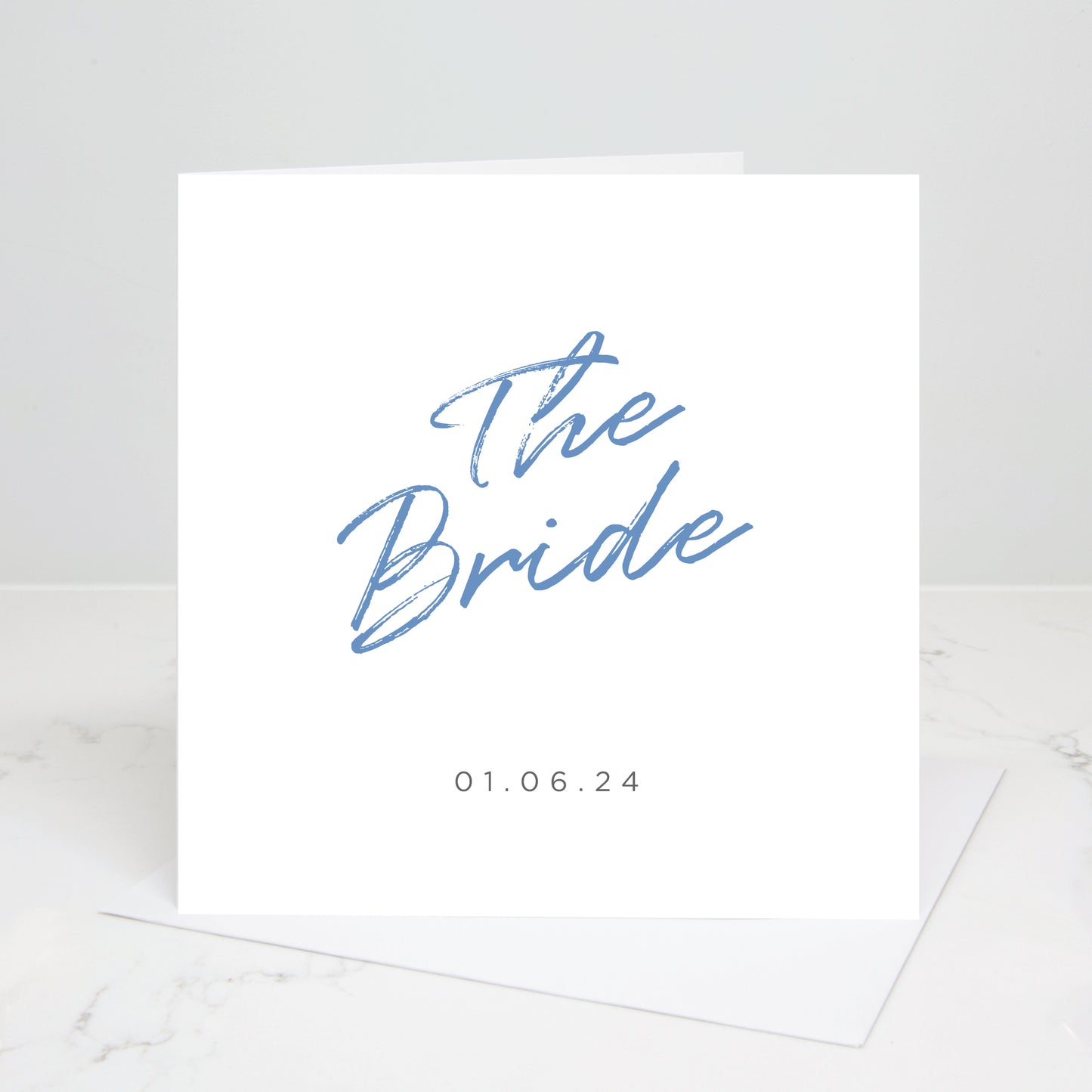 The Bride Script Wedding Card