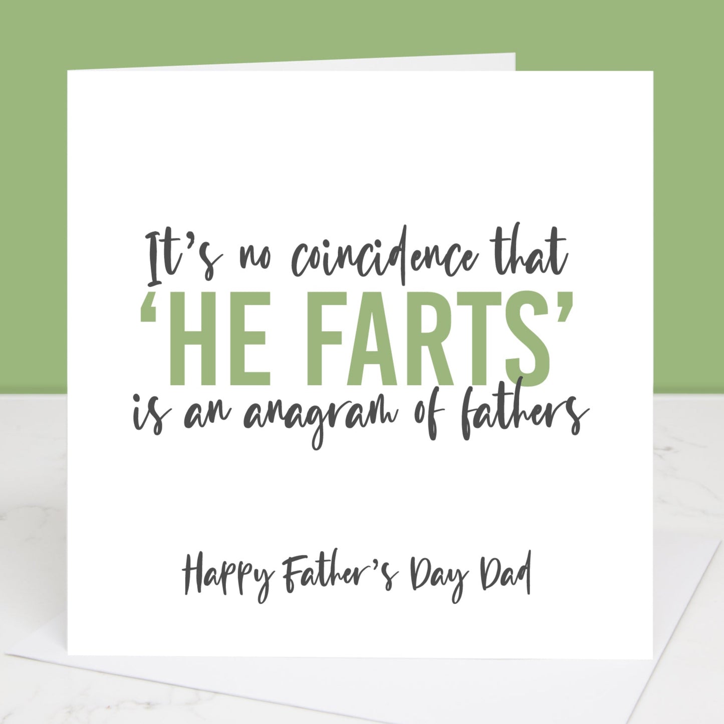 Anagram Father's Day Card