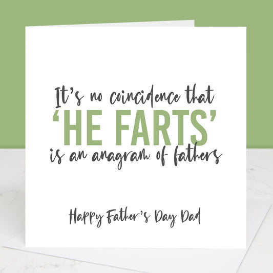 Anagram Father's Day Card