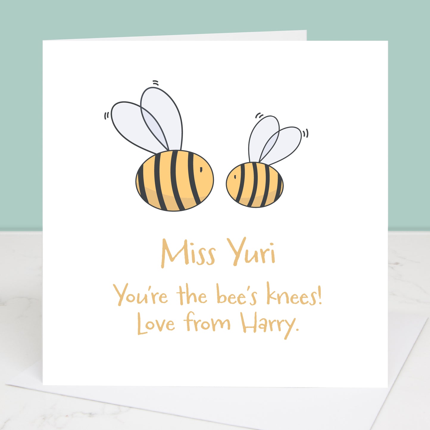 Bee's Knees Teacher Thank You Card
