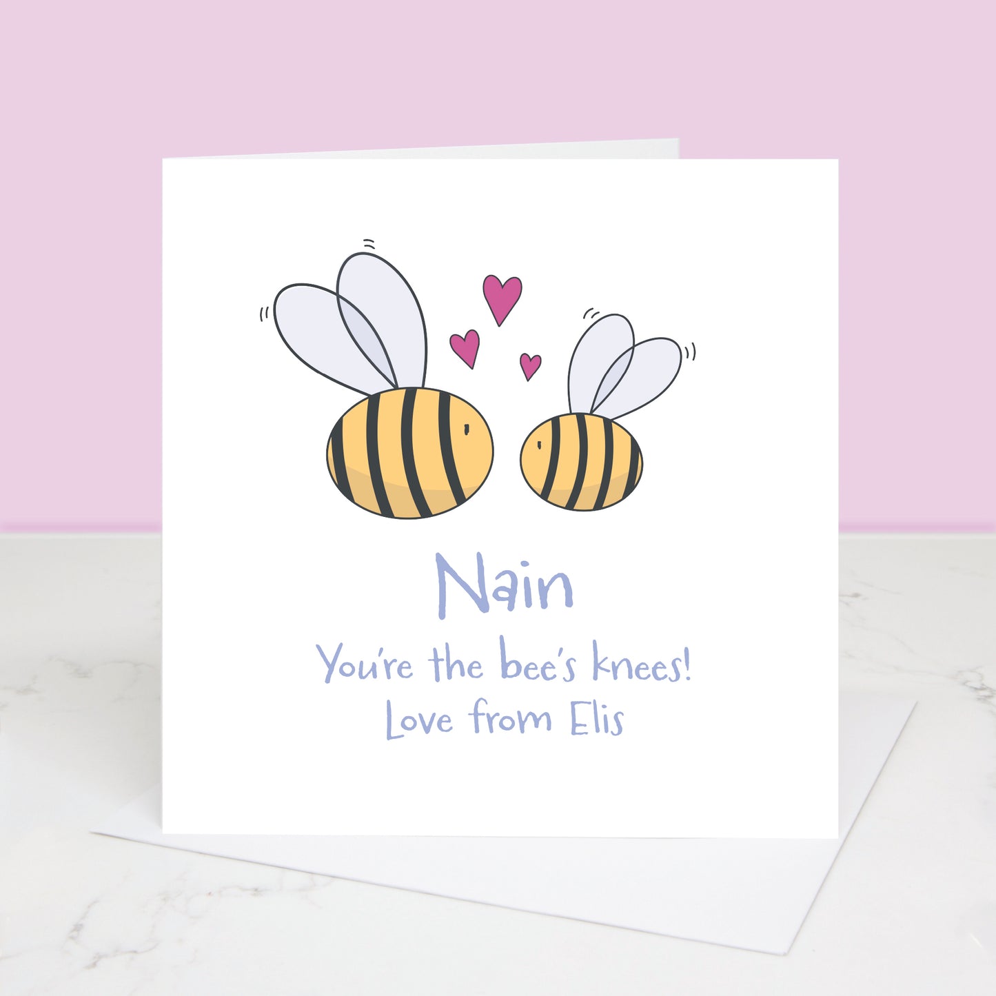 Grandma You're The Bee's Knees Personalised Mother's Day Card