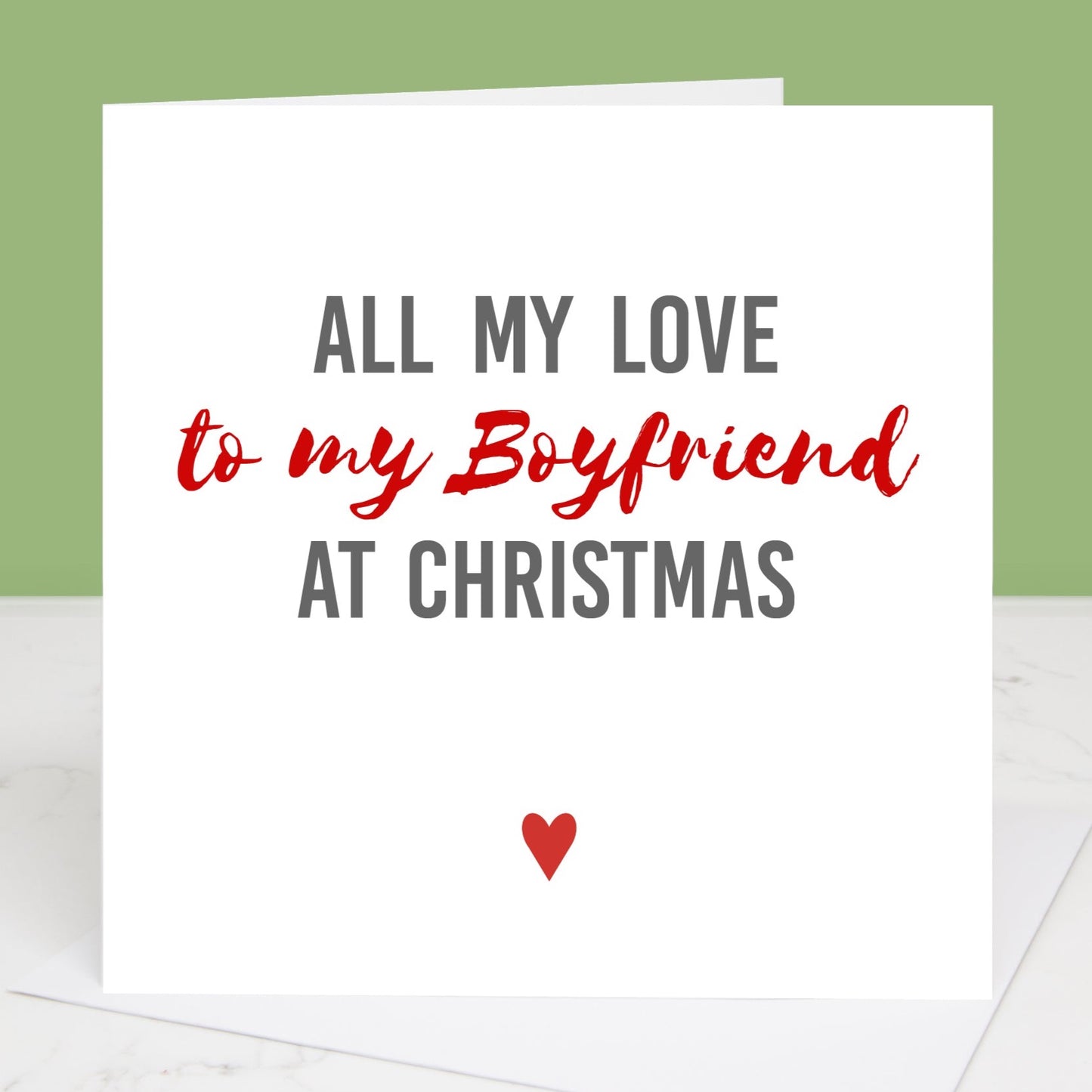 Boyfriend Christmas Card