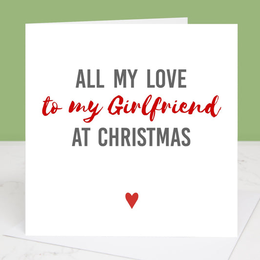 Girlfriend Christmas Card