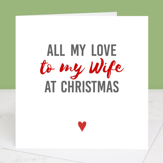 Wife Christmas Card