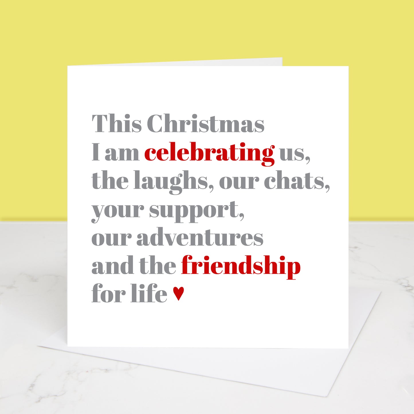 Celebrating Friendship Christmas Card