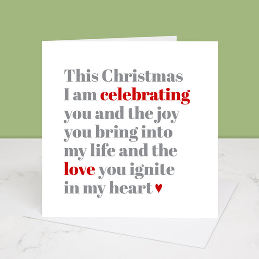 Celebrating Love Christmas Card