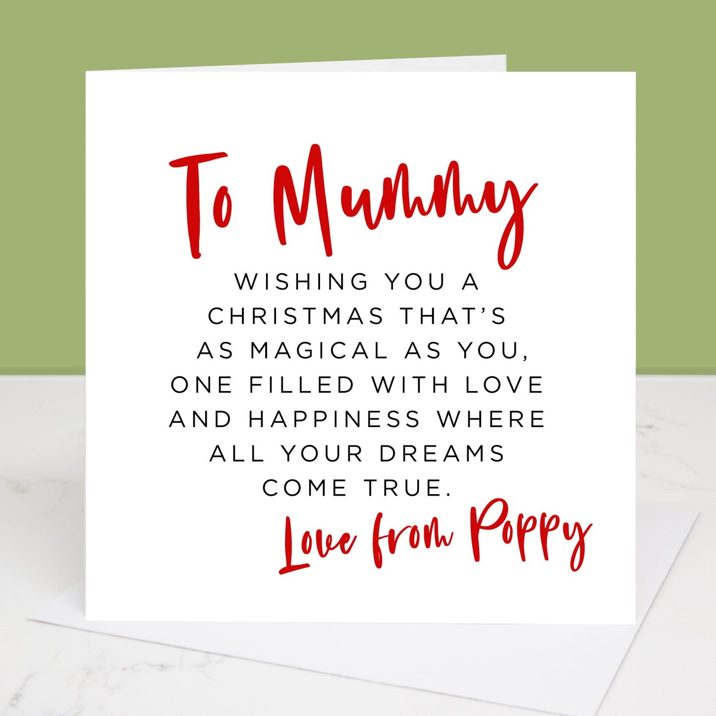 Personalised Magical Christmas Card