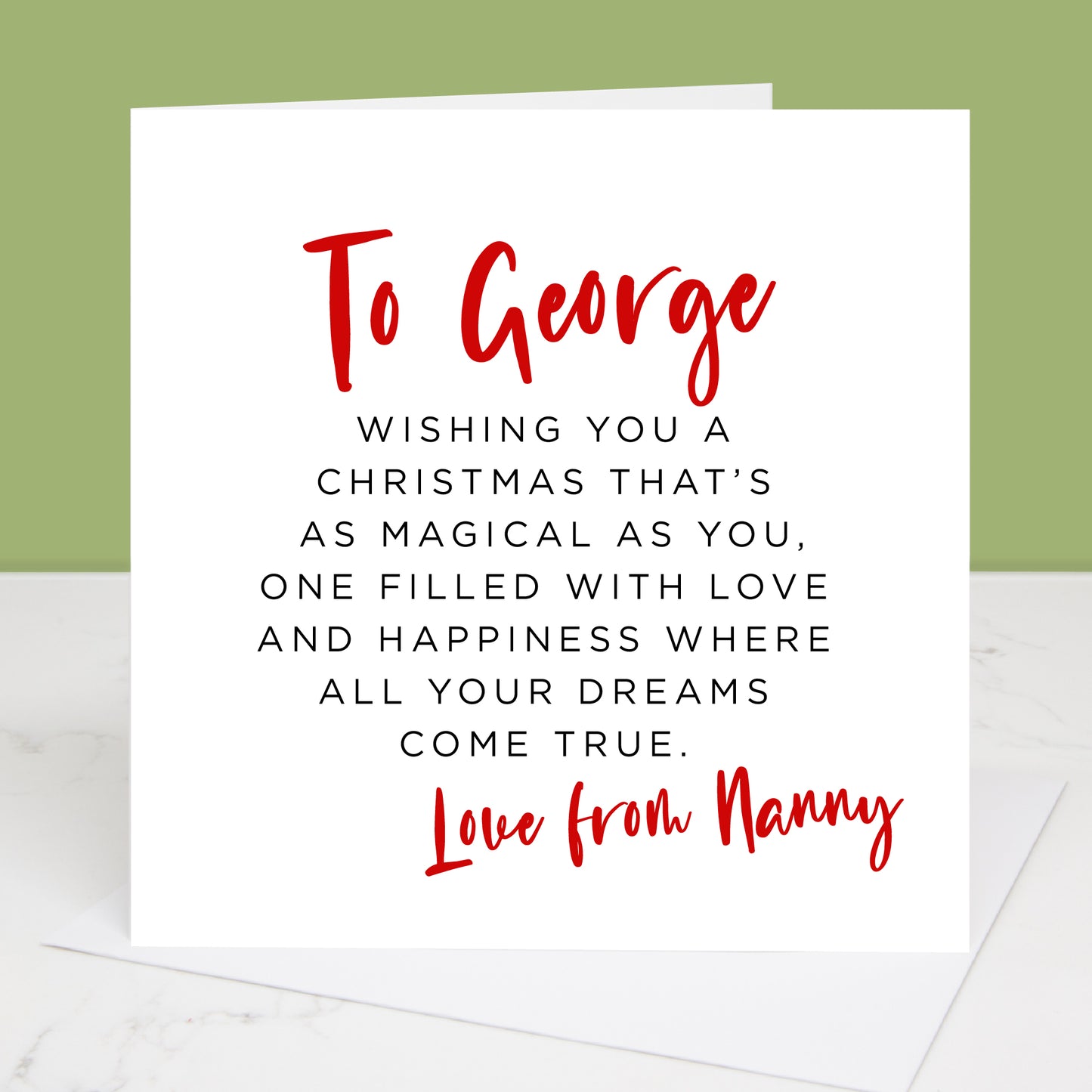 Personalised Magical Christmas Card