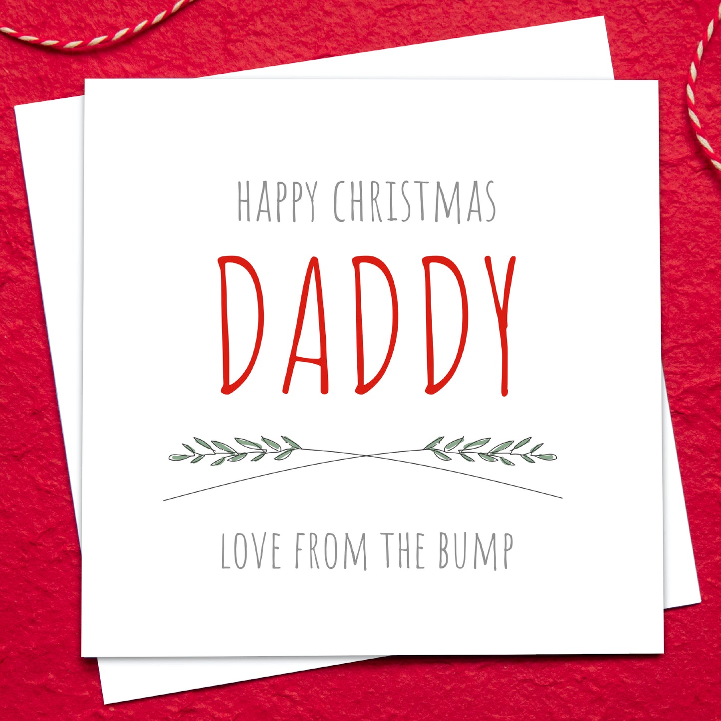 To Daddy Personalised Christmas Card