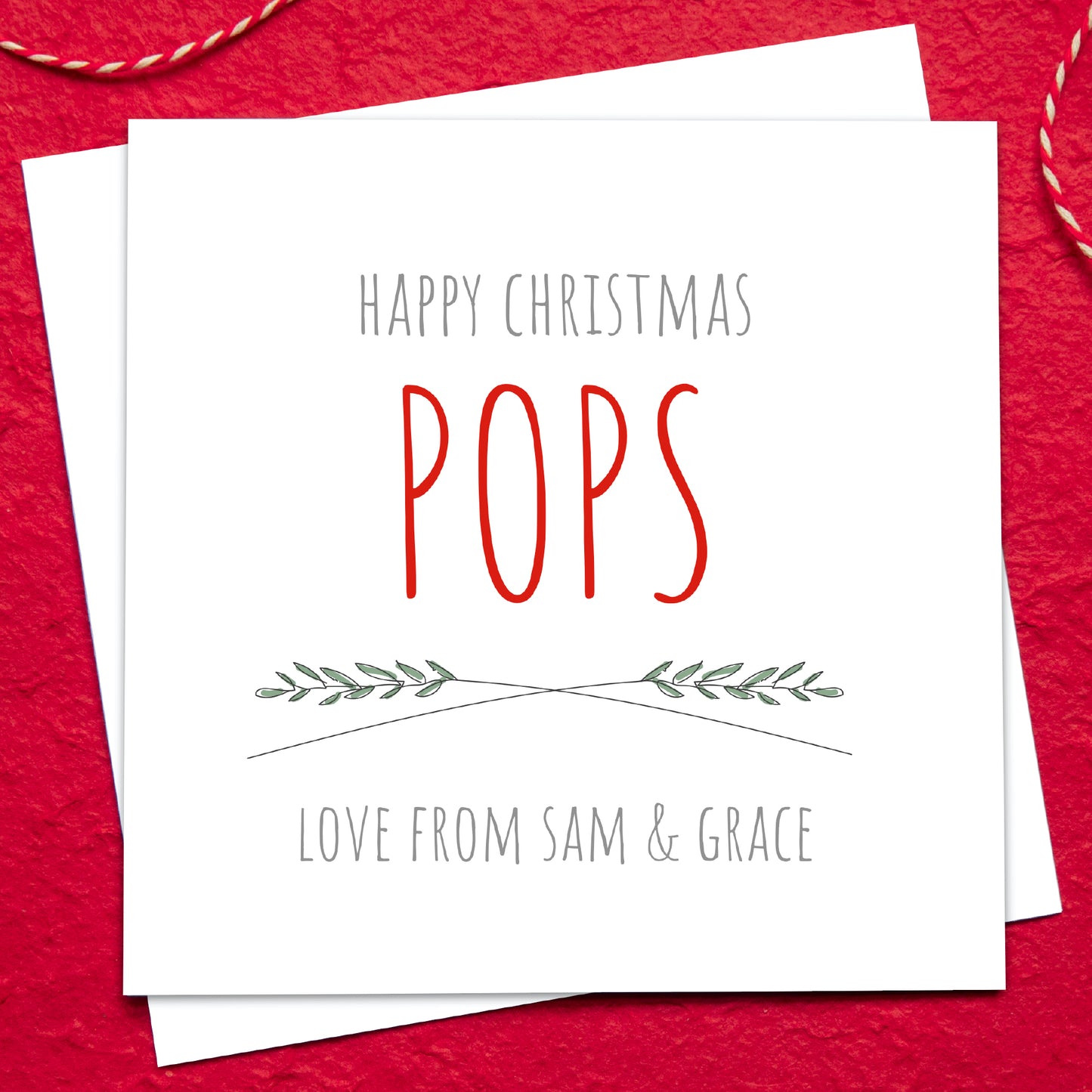 To Daddy Personalised Christmas Card