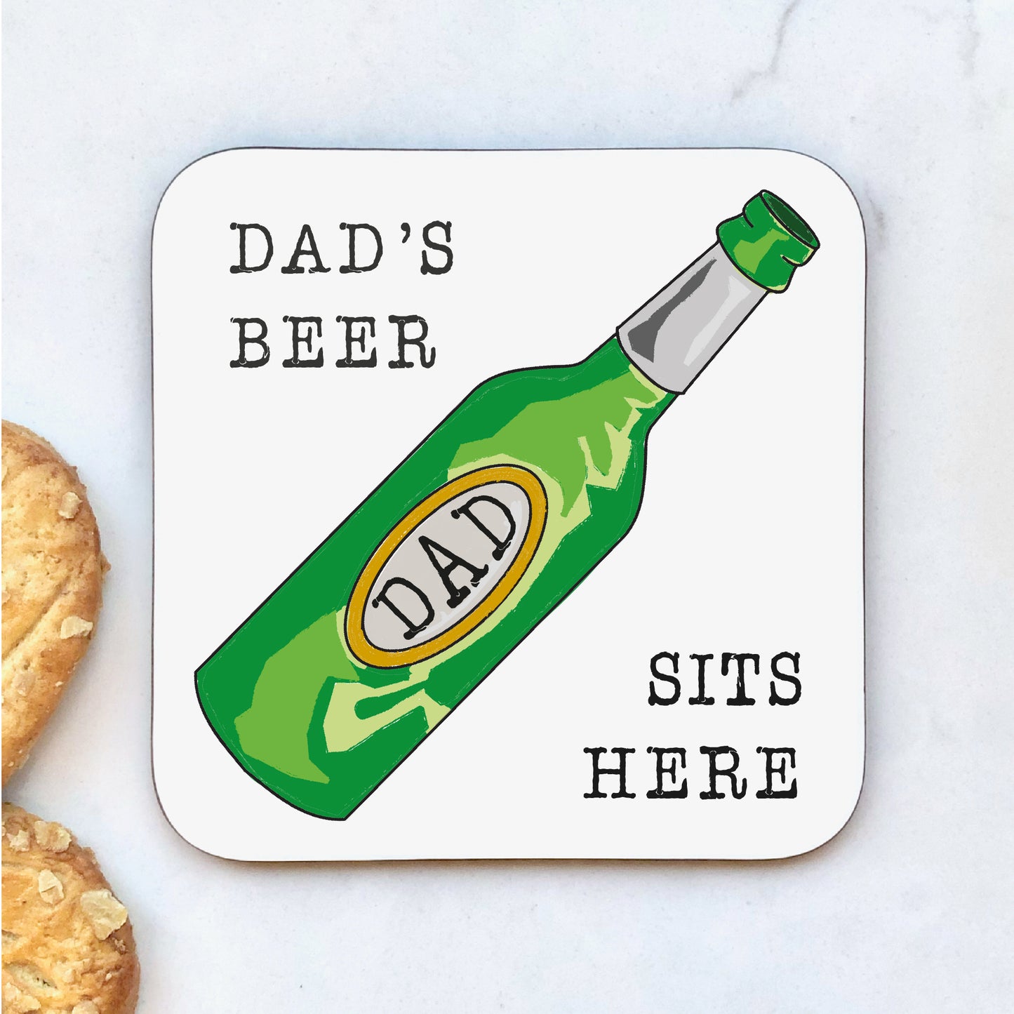 Dad's Beer Coaster