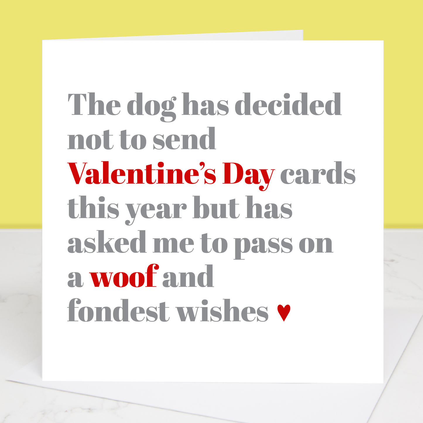 From The Dog Valentine's Day Card