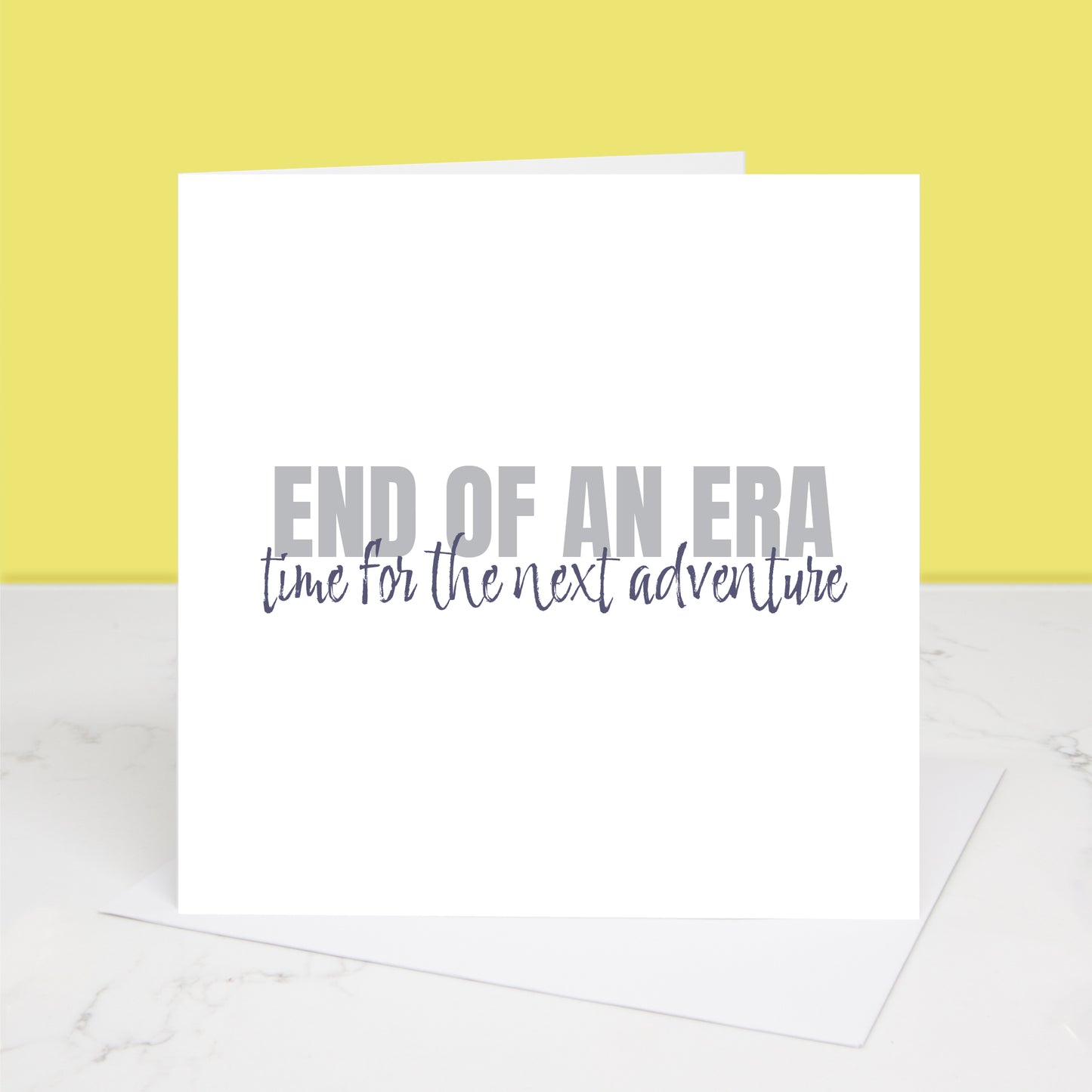 End of an era greetings card