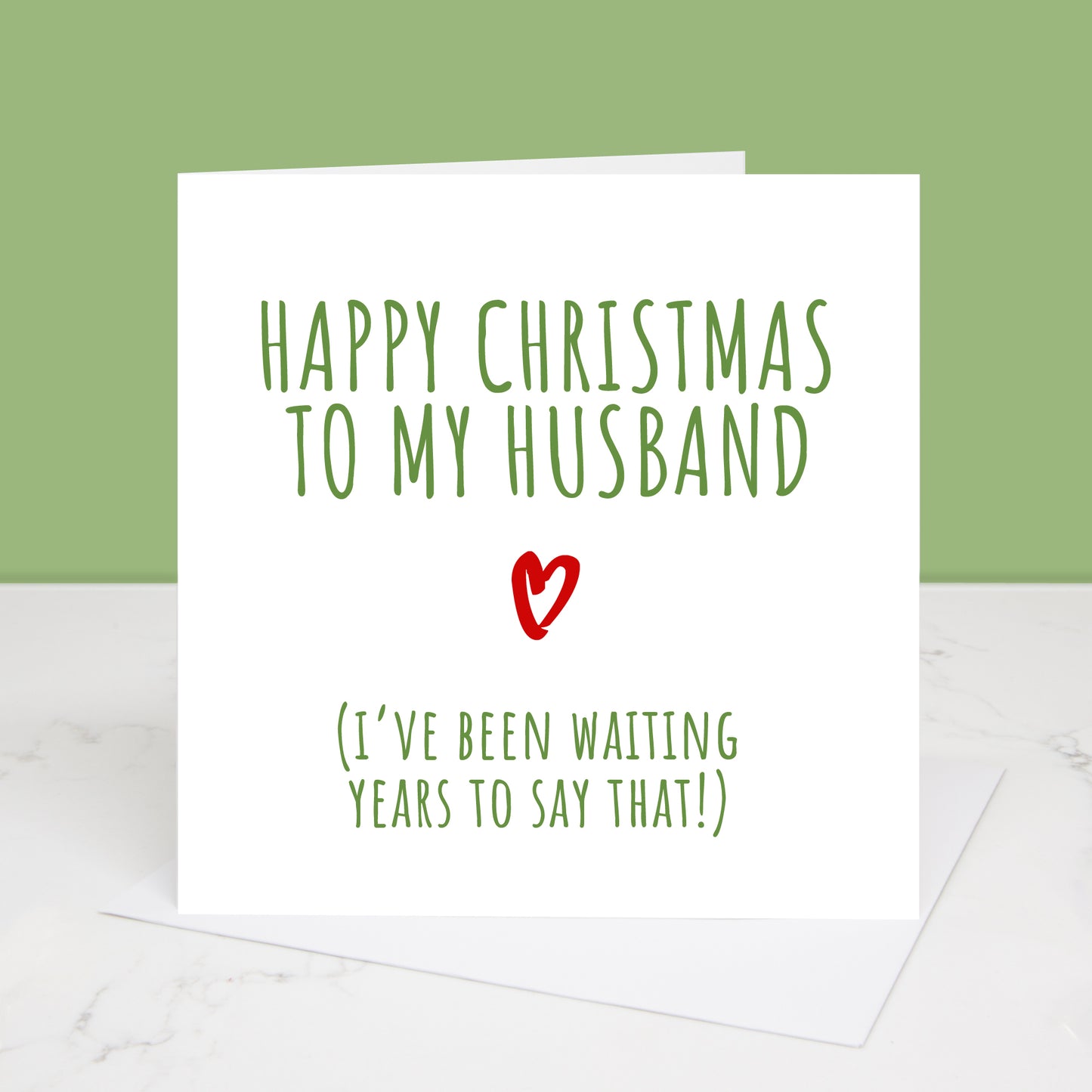 First Christmas As My Husband Card