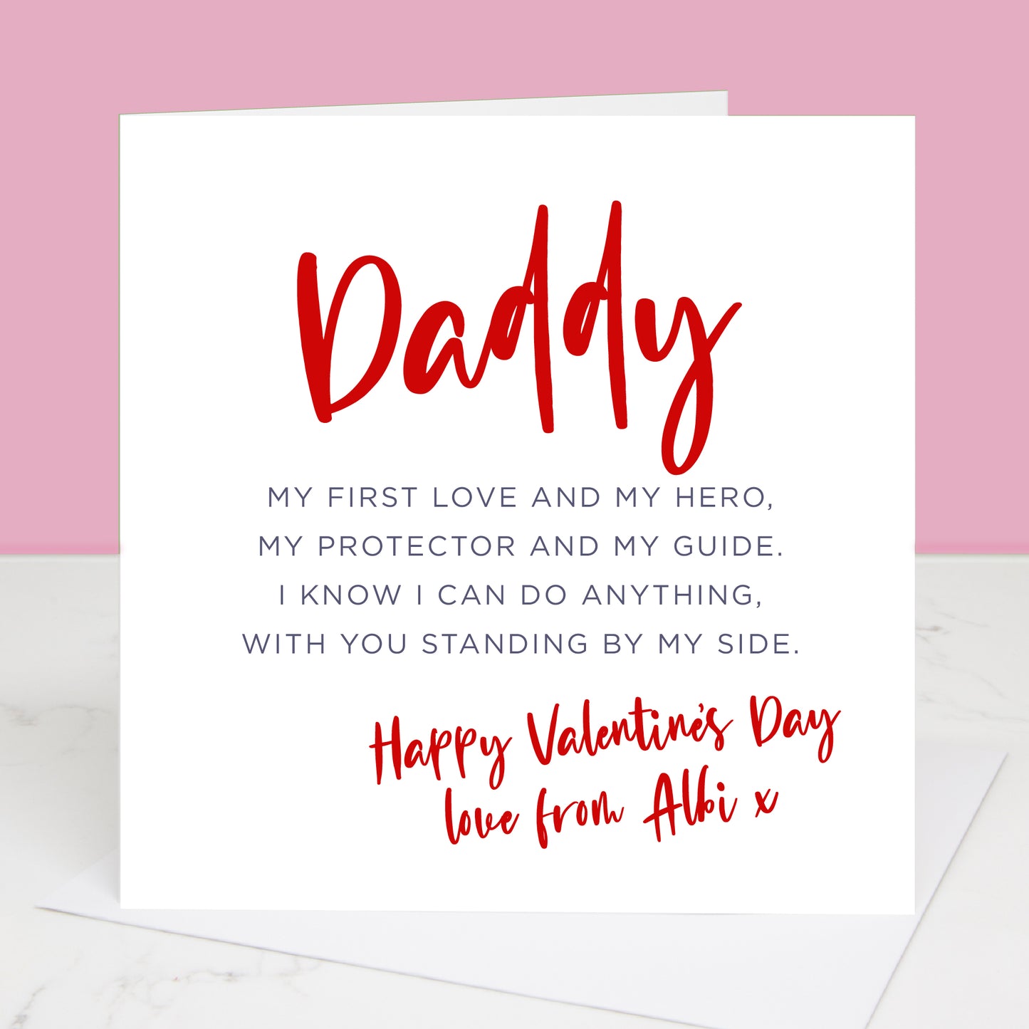 First Love Valentine's Day Card For Daddy