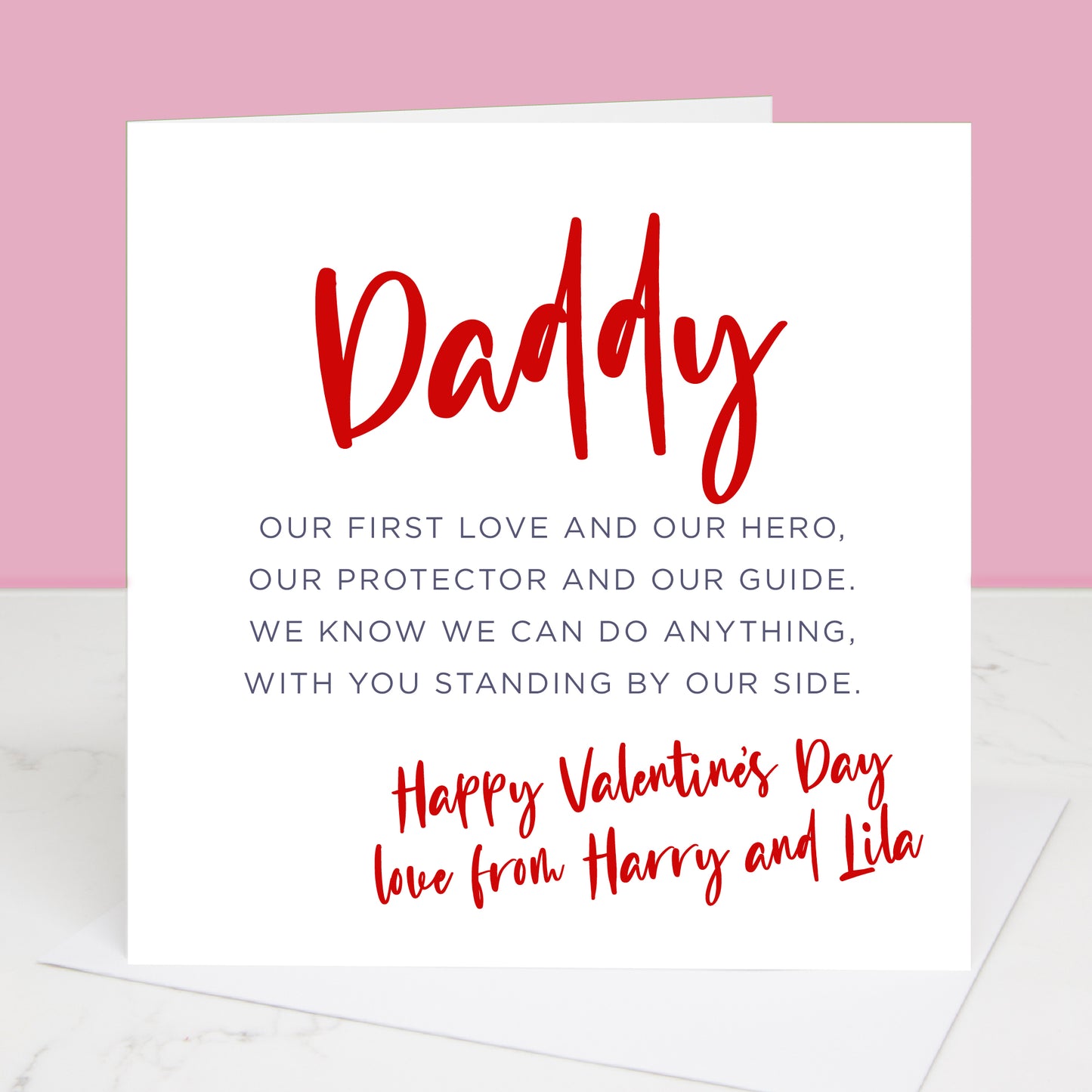 First Love Valentine's Day Card For Daddy