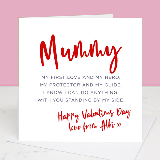 First Love Valentine's Day Card For Mummy