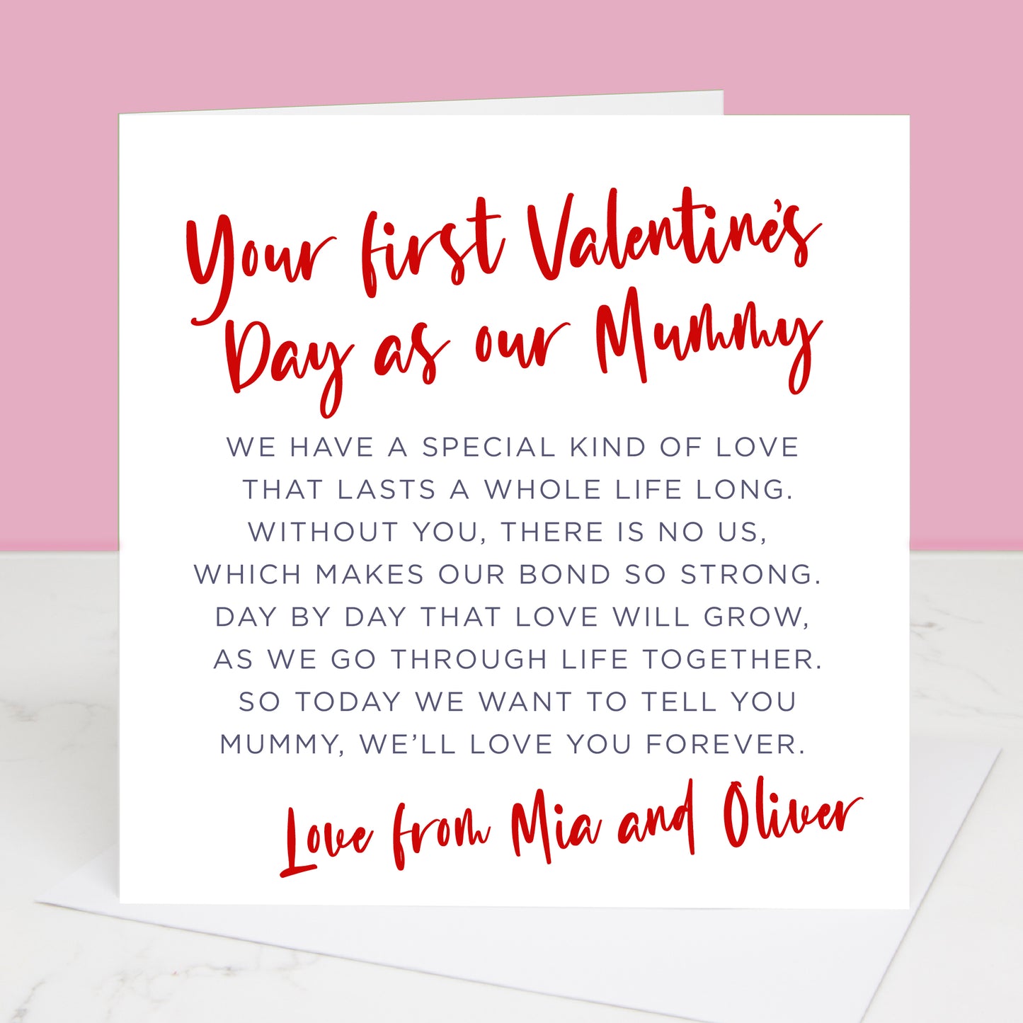 First Valentine's Day As My Mummy Personalised Card