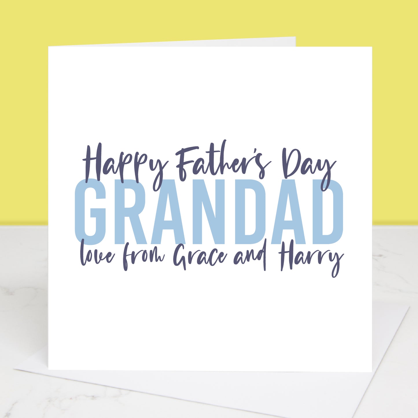 Love To Grandad Personalised Father's Day Card