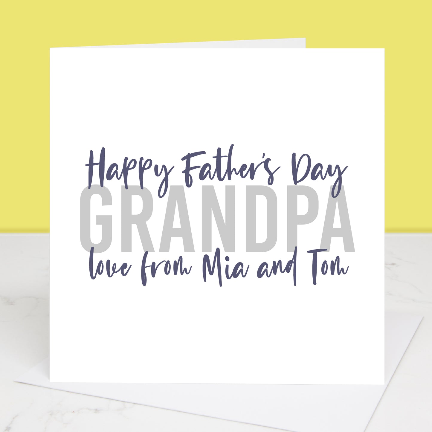 Love To Grandad Personalised Father's Day Card