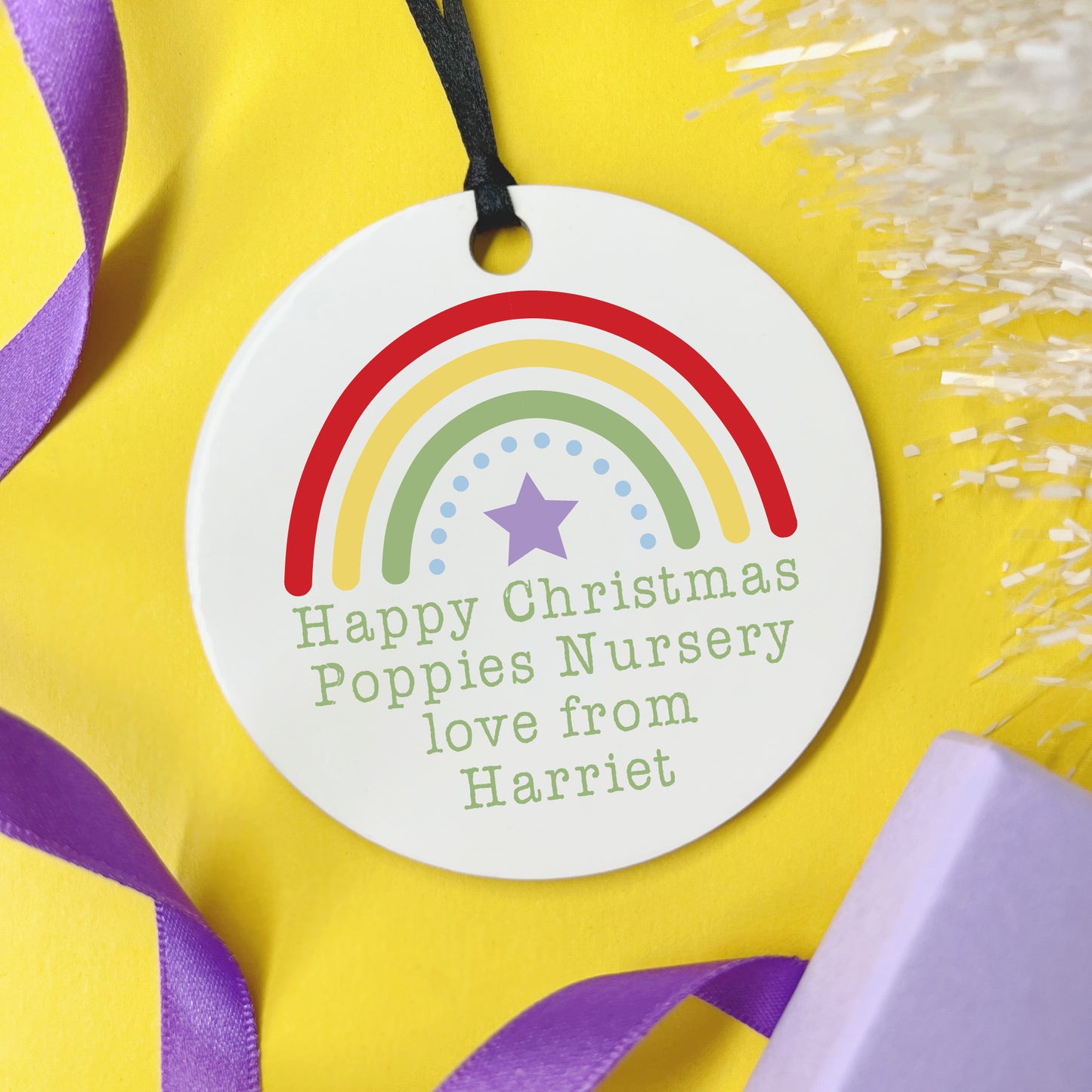 Nursery Or Preschool Personalised Christmas Decoration