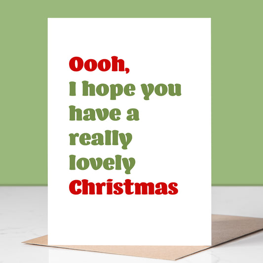 Have A Lovely Christmas Greetings Card