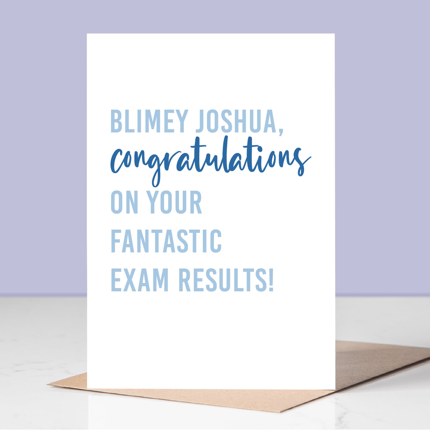 Fantastic Results Personalised Exam Card