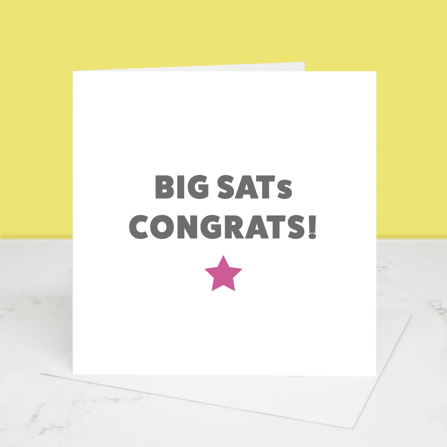 Big SATs Congrats card