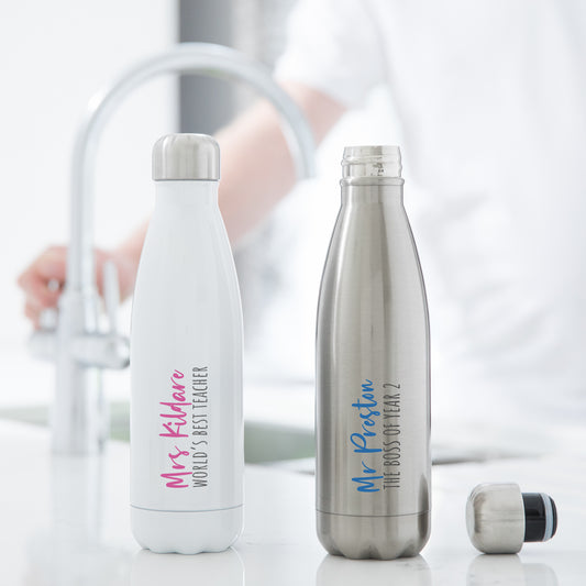 Teacher Personalised Water Bottle