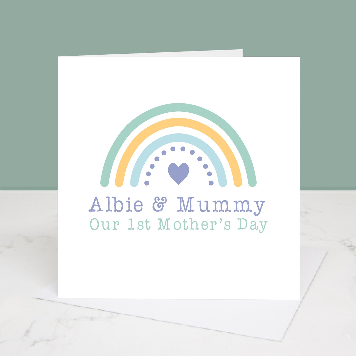 Our First Mother's Day Rainbow Card