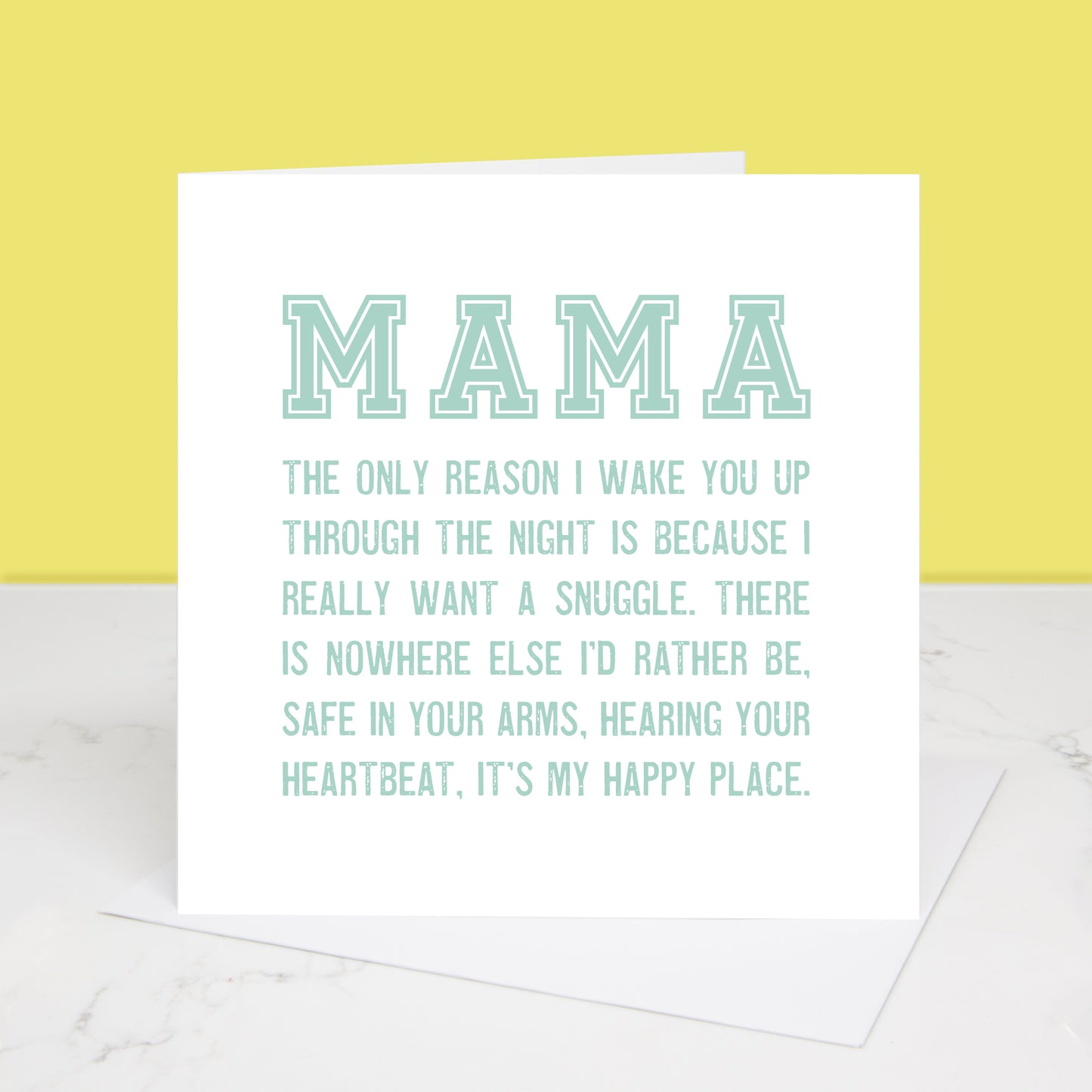 Snuggles With Mama Mother's Day Card