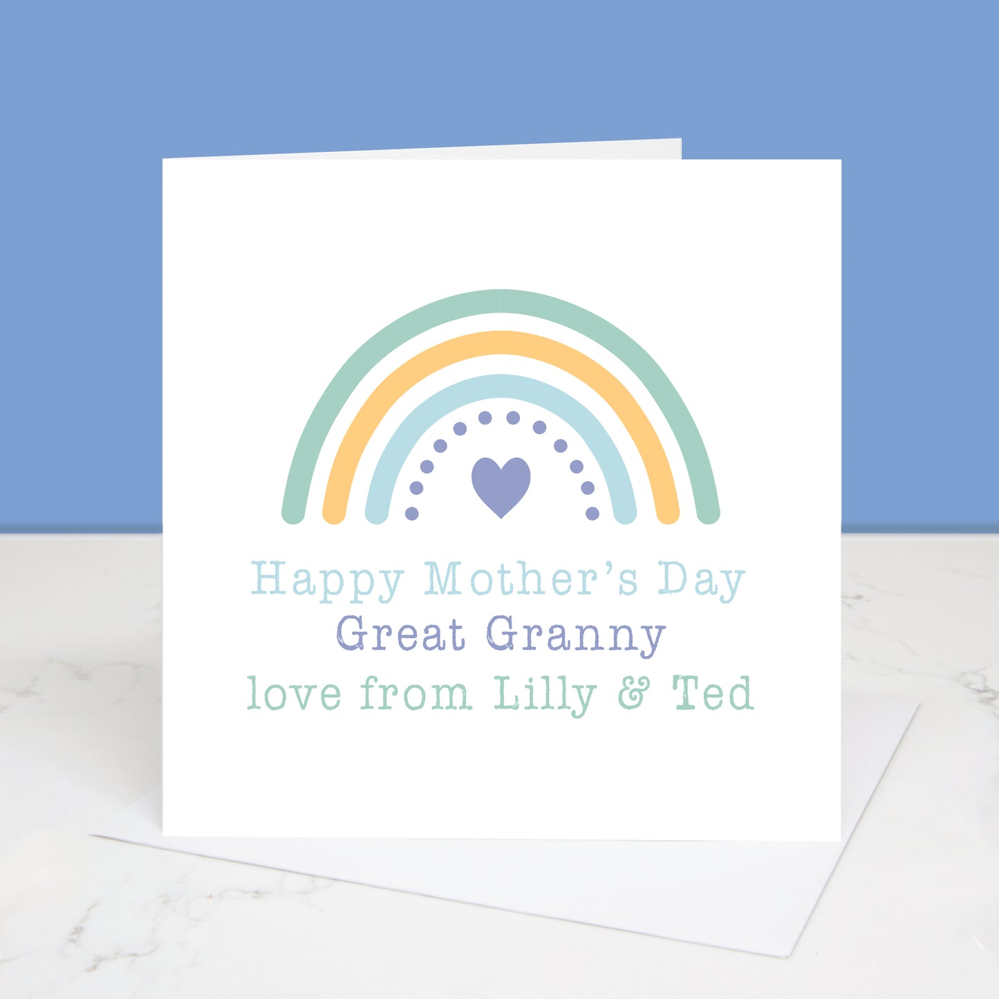 Happy Mother's Day Grandma Rainbow Card