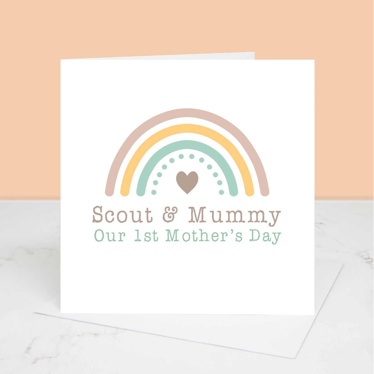 Our First Mother's Day Rainbow Card